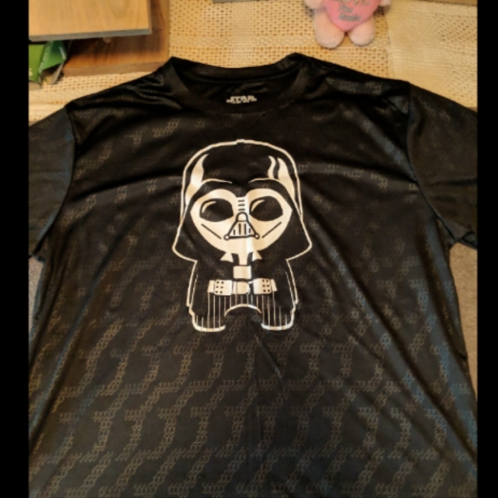 Mad Engine Star Wars Baby Darth Vadar Men's Black Jersey-Large